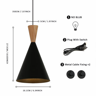 Modern Plug-in Pendant Light Fixtures