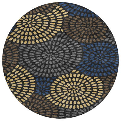 Machine Washable Indoor/Outdoor Chantille ACN2492 Geometric Rug