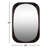 Henna Wood Oval Wall Mirror