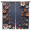 Rideaux à motif floral et voilage obscurcissant - 2 panneaux