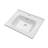 24x19 Inch White Rectangular Ceramic Vanity Top with Single Basin and Overflow Drain, Sink Only