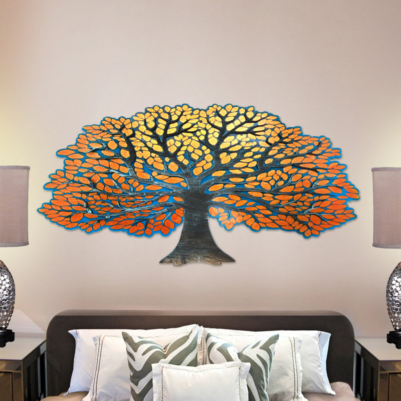 Handmade Farmhouse Landscape & Nature Wall Decor on Wood, 18" H x 36" W