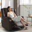 Fauteuil inclinable manuel en similicuir respirant Tachara-109185401