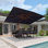 Parasol rectangulaire en porte-à-faux avec lève-manivelle 156 po x 120 po EplIng