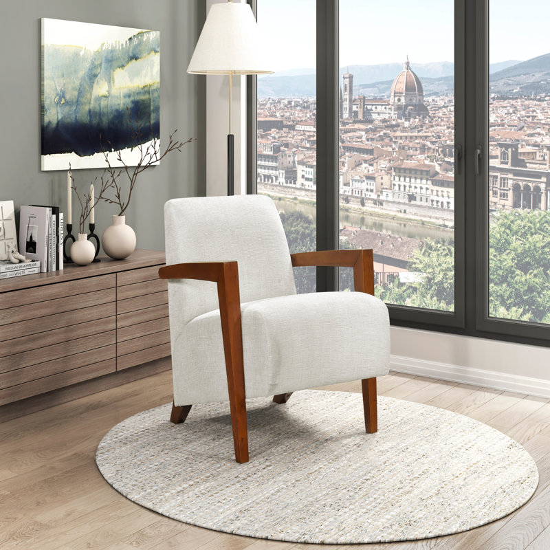 Fauteuil d'appoint moderne, Beige