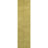 Hand Knotted Area Rug in Olive Green