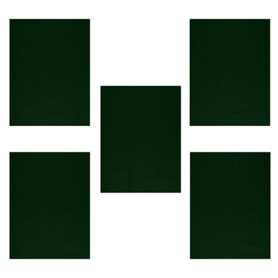 Tapis de couleur unie Furnish My Place - vert forêt, tapis d'intérieur / extérieur, résistant aux taches et à la décoloration, tapis facile à nettoyer, tapis adapté aux animaux de compagnie et aux enfants, espace pour chambre à coucher_Cangura_Fo
