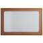 Wood Framed Raffia Mirror