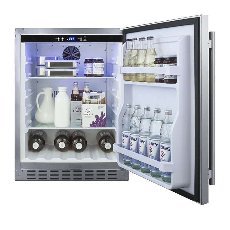 Summit Appliance 24" W Built-in ADA Compliant Outdoor Refrigerator, Right
