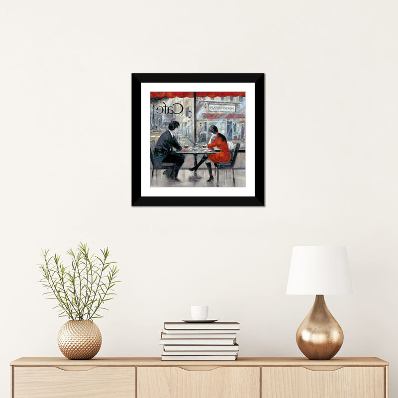 « joueur du théâtre », impression sur toile, H 16 po x l 16 po x P 1 po, Papier d'art encadré noir