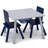 Delta Kids Solid Wood Rectangular Play Table and Chair Set