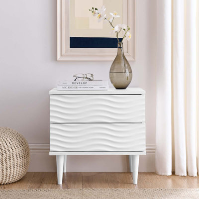 Modway Wavelet 2-Drawer Nightstand