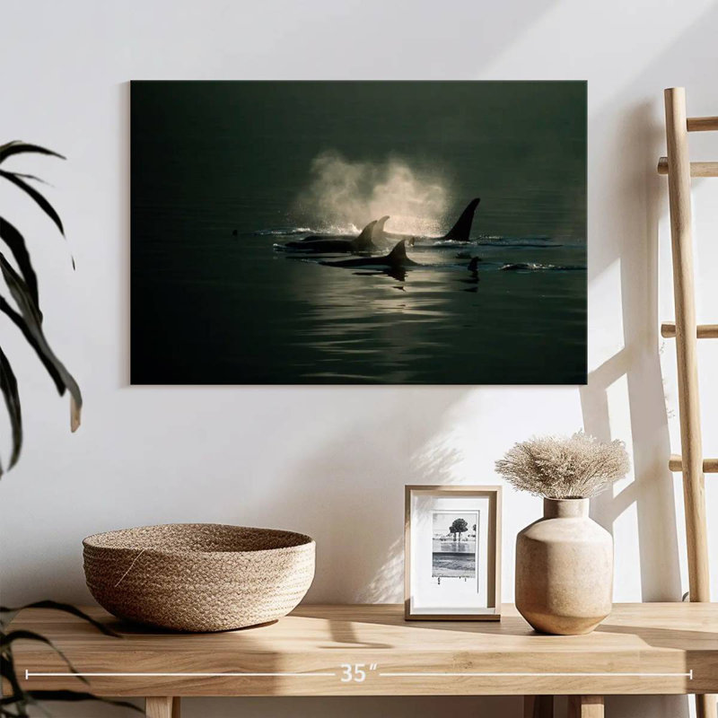 Brampt Orca Whale Pod, 16" H x 24" W
