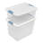 Sterilite 64 Qt Latching Box Stackable Storage Container with Lid, White, 4 Pack-139648322