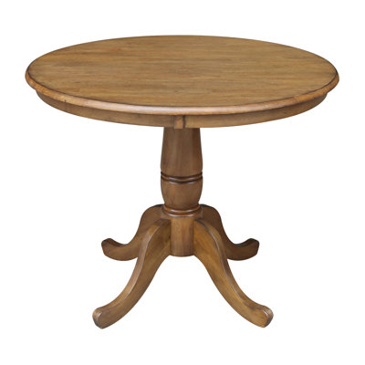 Solid Wood Pedestal Dining Table