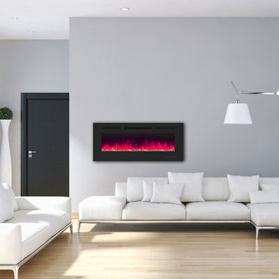 Metro Lane Black Electric Fireplace