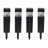 Black Solar Powered Integrated LED Pathway Light Pack