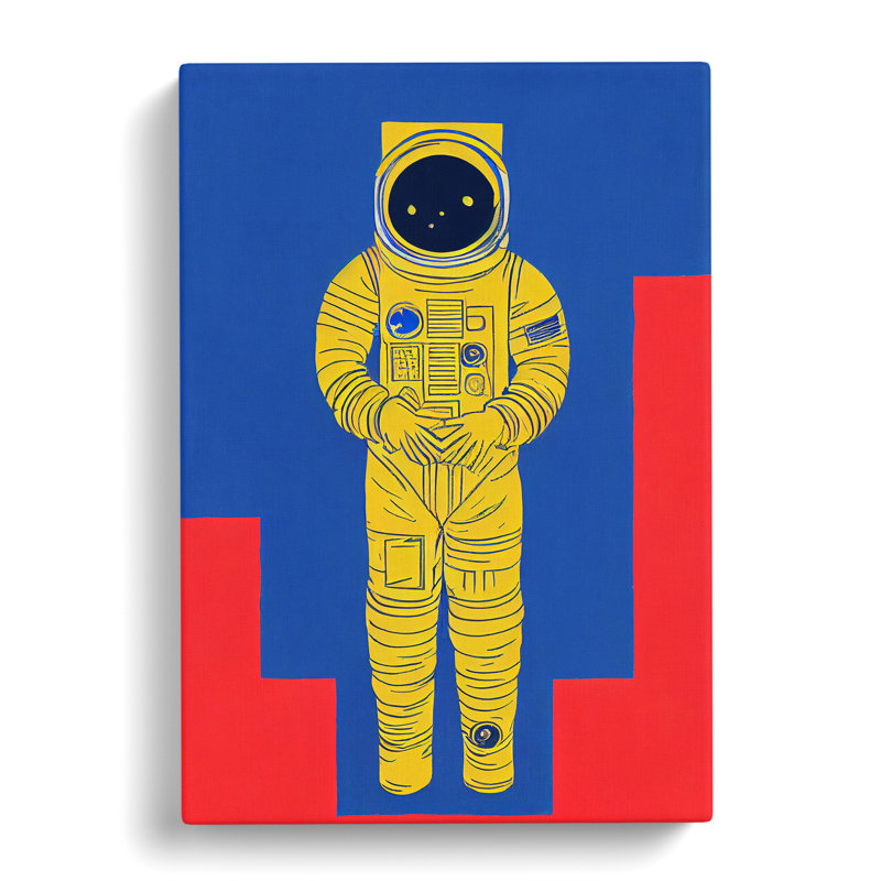 Astronaut Pop Art No.4 - Wrapped Canvas, 50cm H x 35cm W x 3cm D