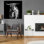 «Hippy Highland Cow» par Epic Portfolio, art mural en verre acrylique