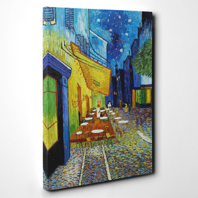 Vincent Van Gogh Cafe Terrace at Night - Framed Print
