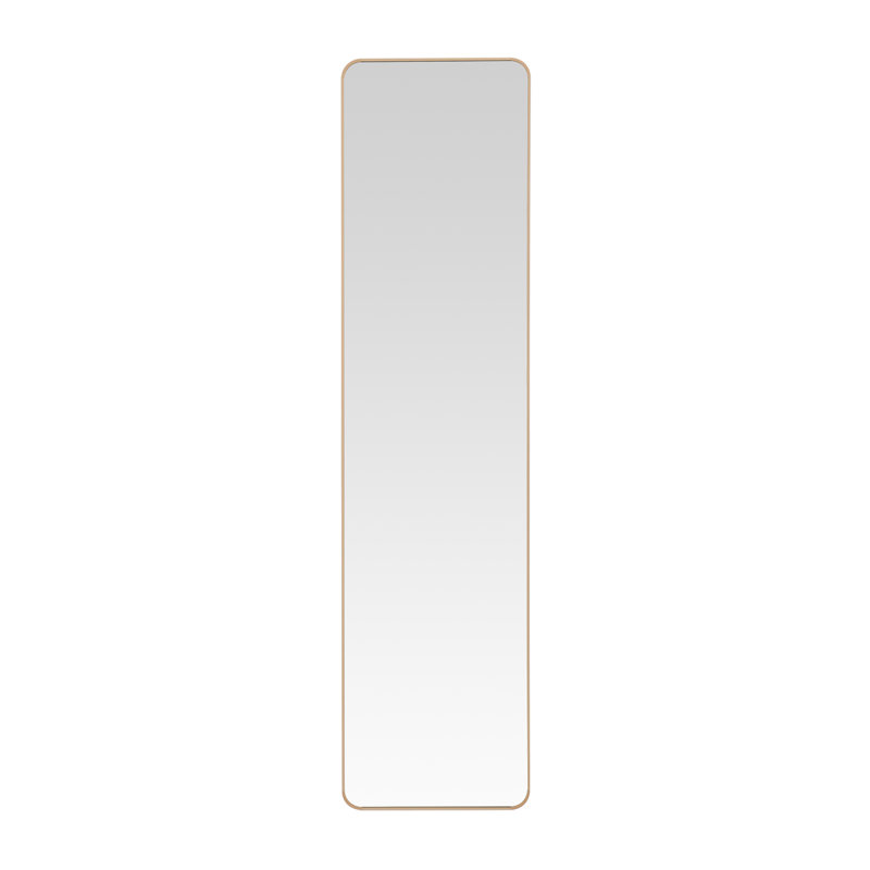 Maely Aluminum Rectangle Mirror, Gold, 147" x 37"
