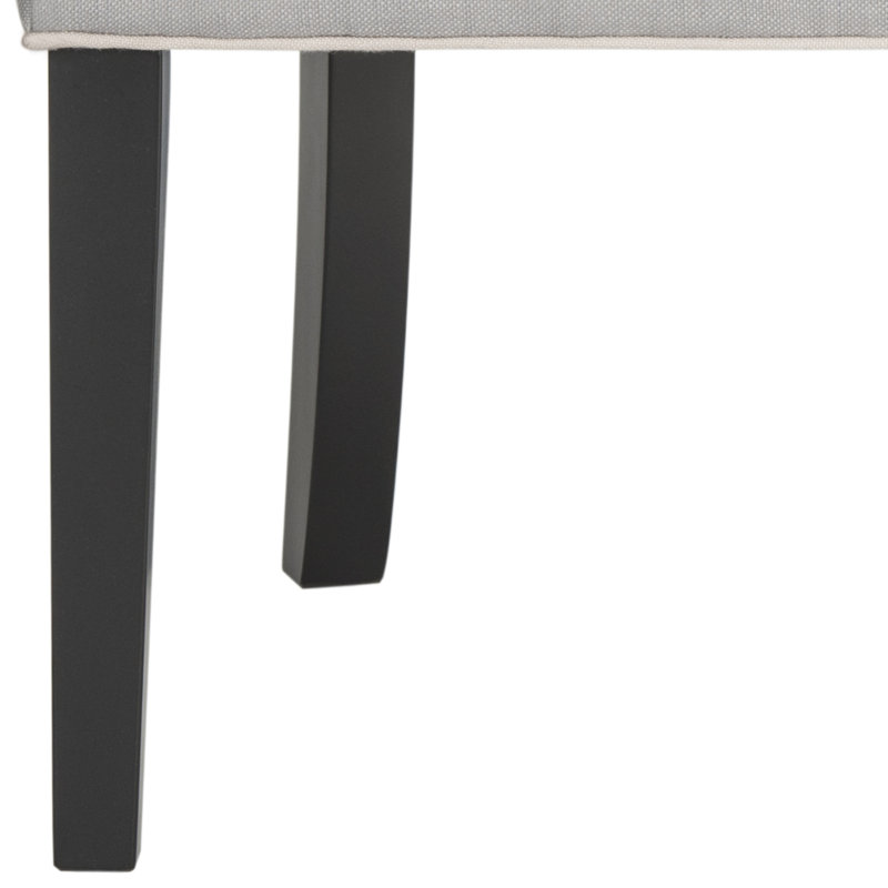 Solid Wood Accent Stool, Grey / Taupe