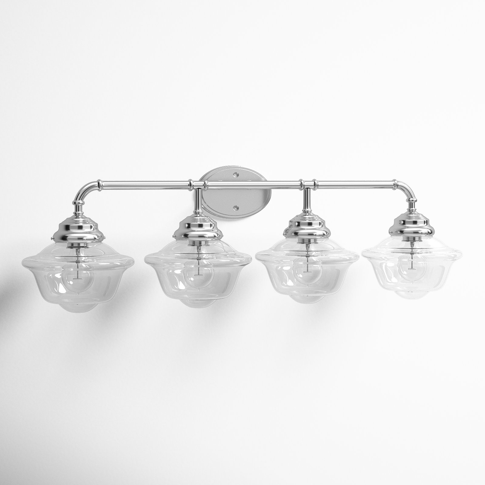 Anderson 4 Light Transparent Dimmable Vanity Light