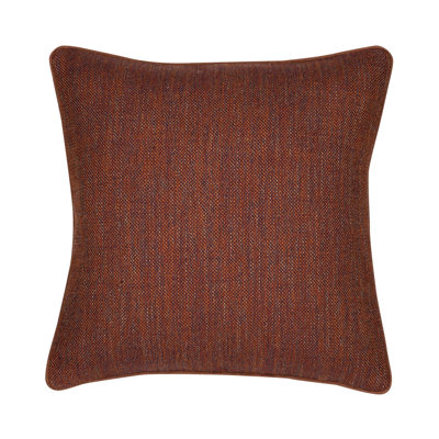 Ember Weave Earth-Toned Dimensional Indoor & Outdoor Woven Accent Pillow & Insert