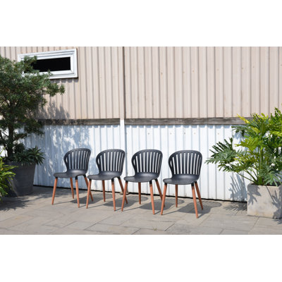 Amazonia Outdoor Patio 100% FSC Certified Wood Dining Chairs