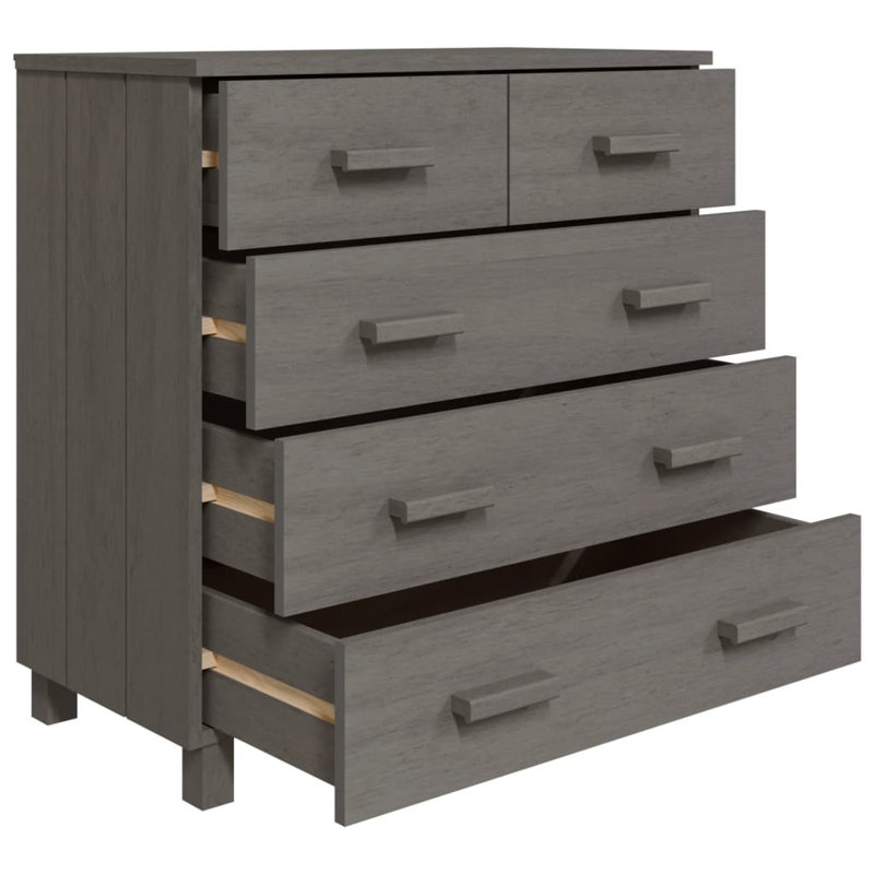 Buffet-bar Hamar avec tiroirs HAMAR, Gris clair