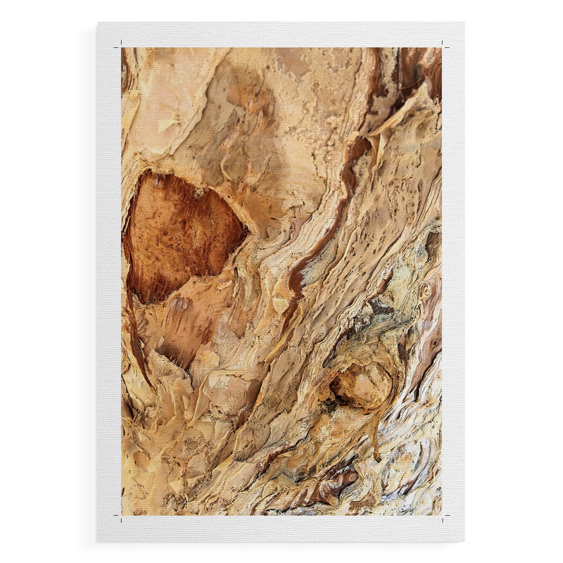 Triangle de texture d'arbre II - impression sur toile seulement - non encadrée, H 18 po x l 12 po