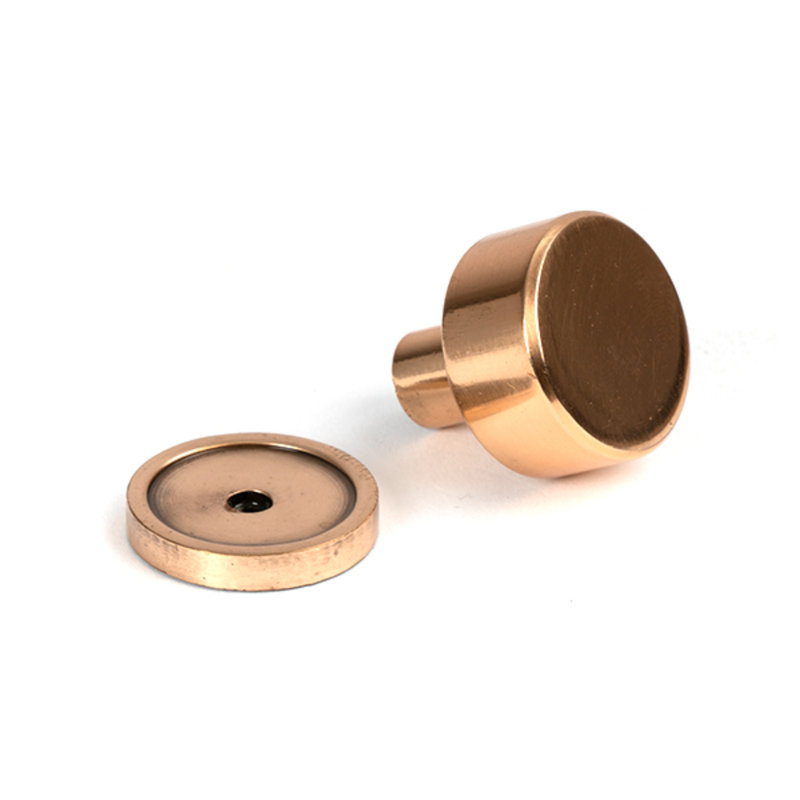 Round Knob, 2.5 cm, Polished Bronze