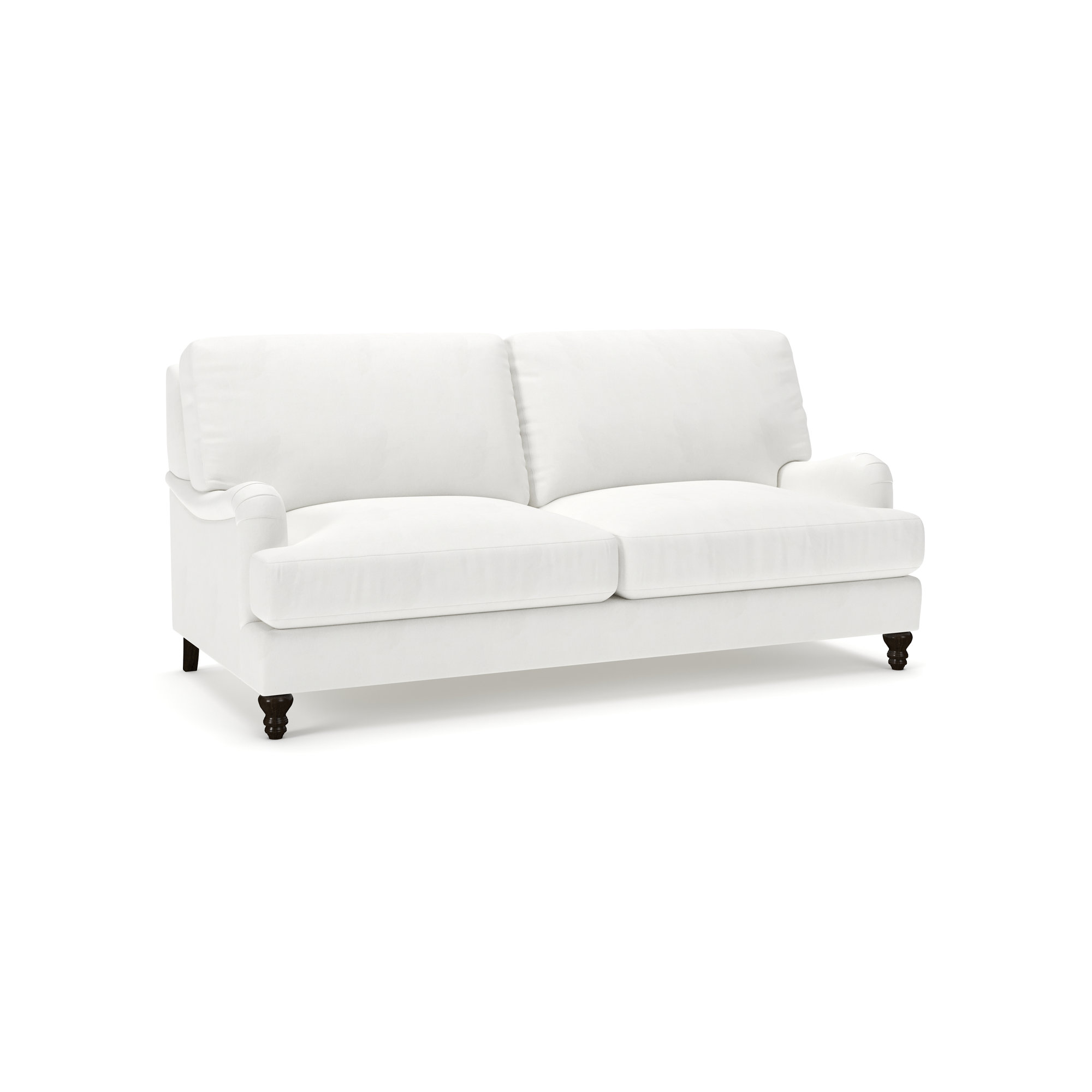 Walters 82'' Upholstered Sofa, Classic Bleach White Twill
