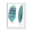 «Feathers in Turquoise II», art encadré-47566110-47533816