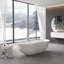 Luxueuse baignoire autoportante à surface solide semblable à un spa pour les couples