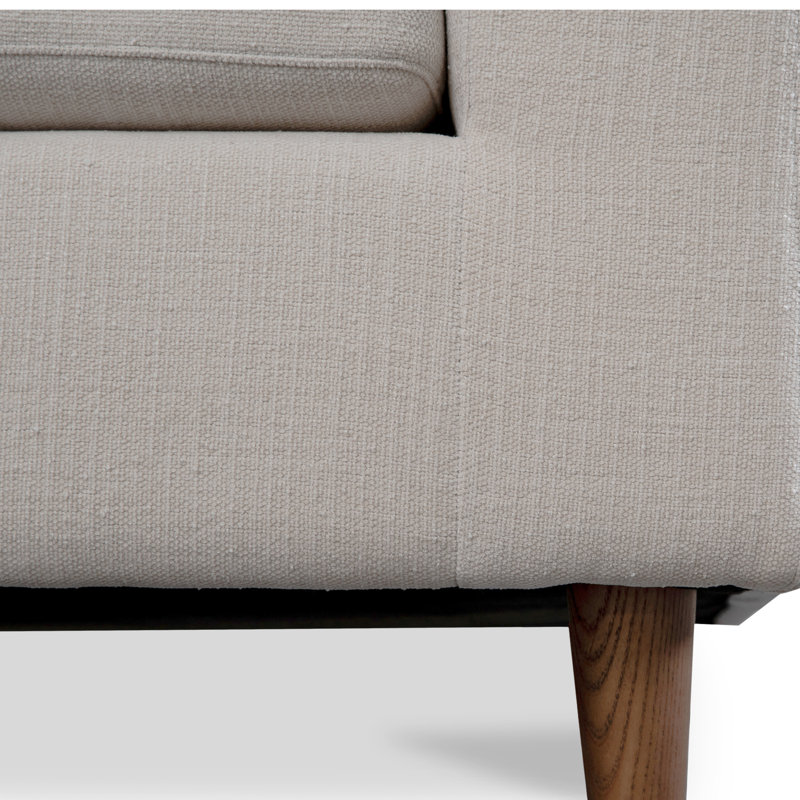 Hutton 2 - Piece Chaise Sectional, Left Hand Facing, Beige Crypton® Chenille