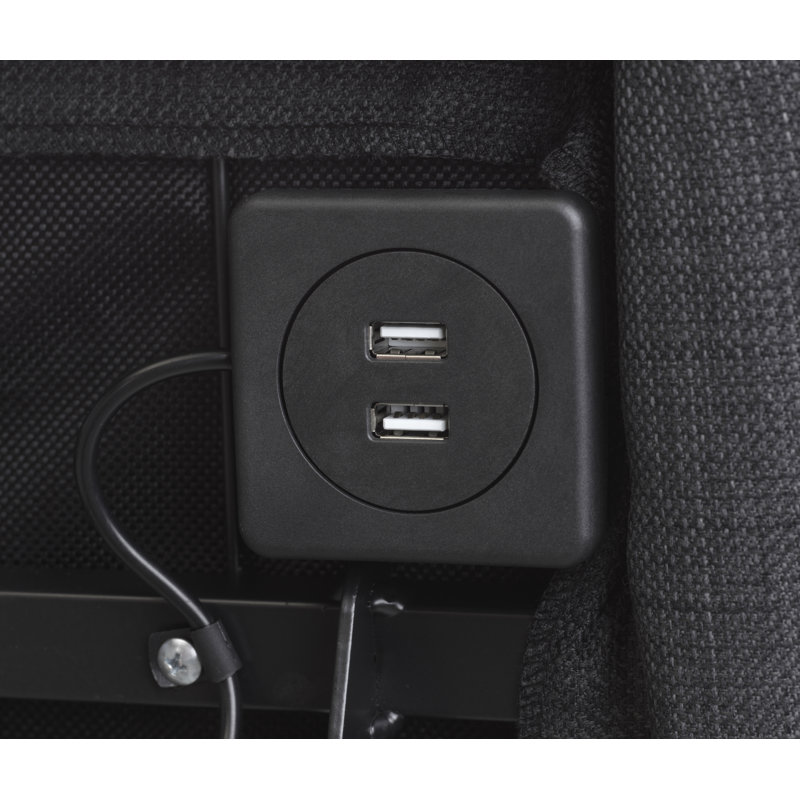 Base réglable avec télécommande sans fil, ports USB et massage, Très grand, divisé