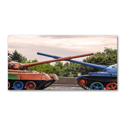 Two Tanks - Wrapped Canvas Print