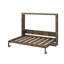 Armoire de lit escamotable avec lumière DEL, lit escamotable escamotable en bois Murphy-586728079