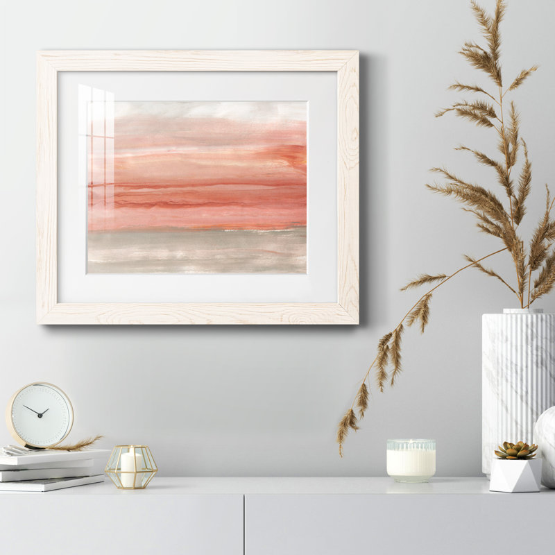 Ciel Oasis - peinture encadrée, H 20 po x l 17 po x P 1,5 po, Cadre blanc