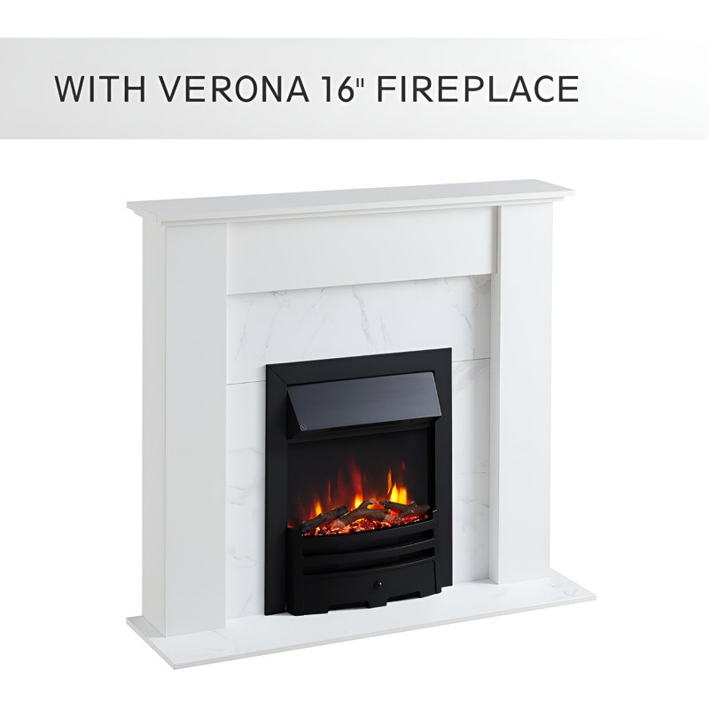 FLAMEKO Verona Mantel, White