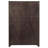 Deayra Walnut and Black 5-Drawer Chest