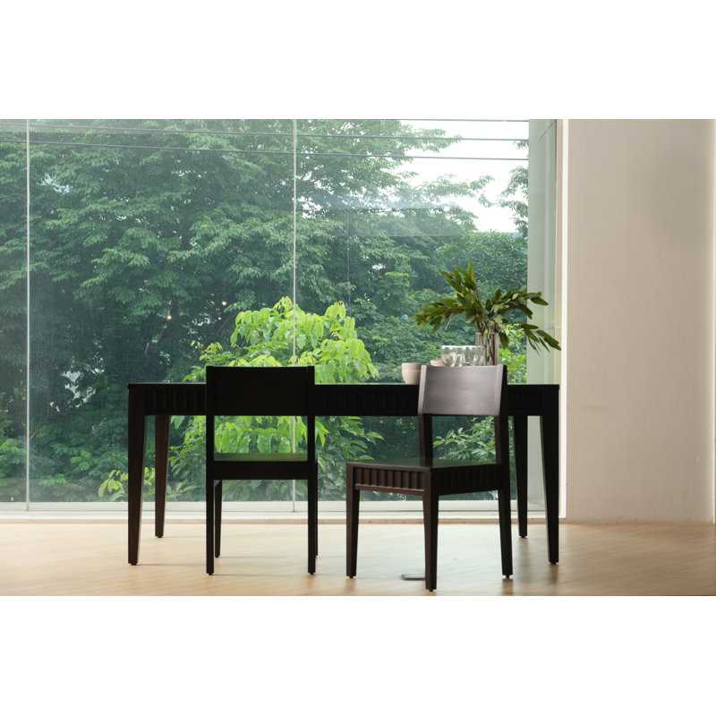 Mira - Scalloped Dining Chair Set, Black