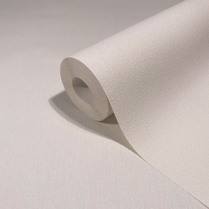 Ninti Industrial Effects Textured Plain Effect Wallpaper Roll 10.05m x 53cm, Cream