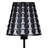 16" Traci Black Geometric Metal Table Lamp