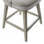 Tabouret de bar pivotant à 360 degrés Emmett gris pâle avec clous décoratifs-1599138858