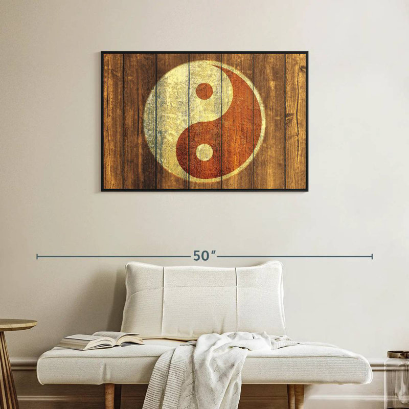 Bois de Kerrick style Yin Yang, H 25 po x l 37 po