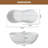 Loop Casainc Freestanding Soaking Solid Surface Resin Stone Bathtub