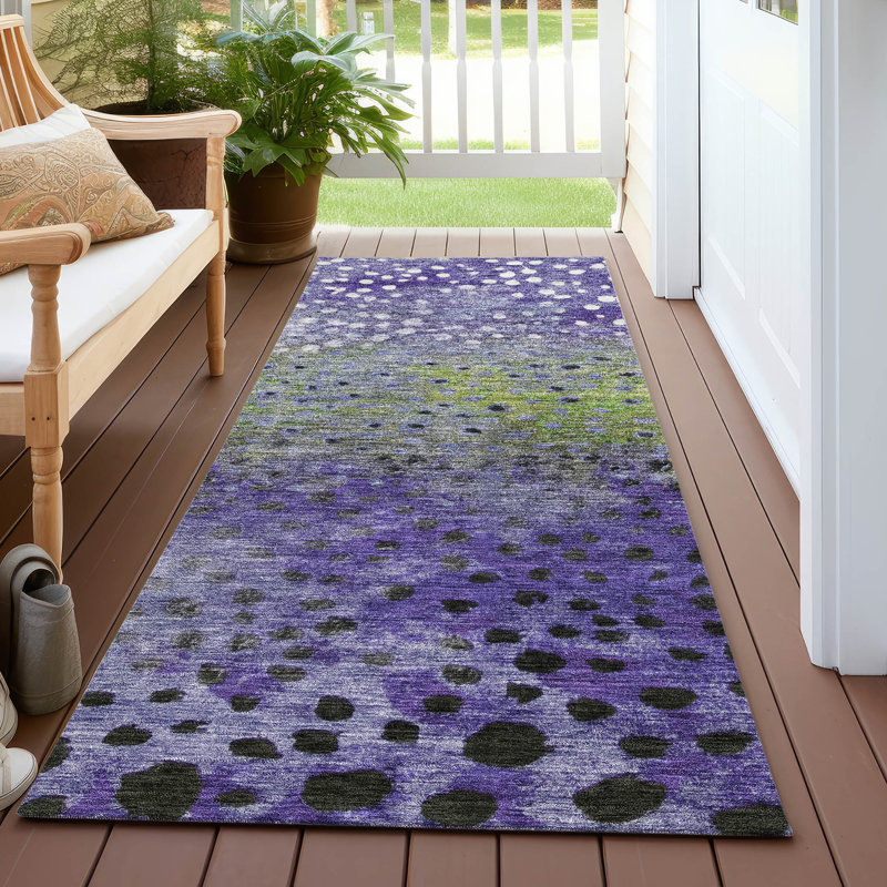 Tapis Chayil avec envers antidérapant, Tapis de couloir 2 pi 3 po x 7 pi 6 po