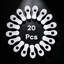 Paquet de 20 pinces polyvalentes pour cintres, pinces à vêtements standard en plastique, durables et polyvalentes pour organiser et suspendre les vêtements-1684993617-1684993623